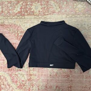 Set Active Long Sleeve Workout Crop Top
